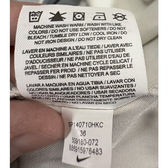 Nike Golf Tour Dry Fit-Men’s size 36-cream color-Pleated Front-Good Condition - Picture 7 of 10